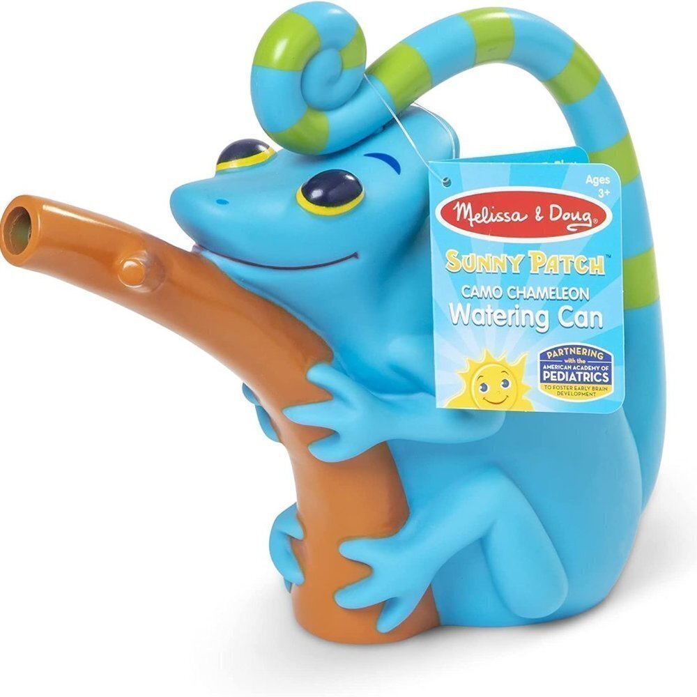 Melissa & Doug Sunny Patch Camo Chameleon Watering Can Tail Handle NWT